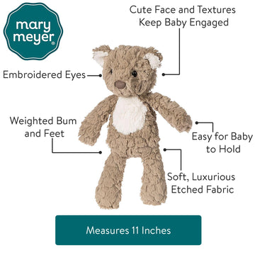 Mary Meyer Teddy Bear Stuffed Animal, 11-Inches, Soft Polyester Toy, Model 42840