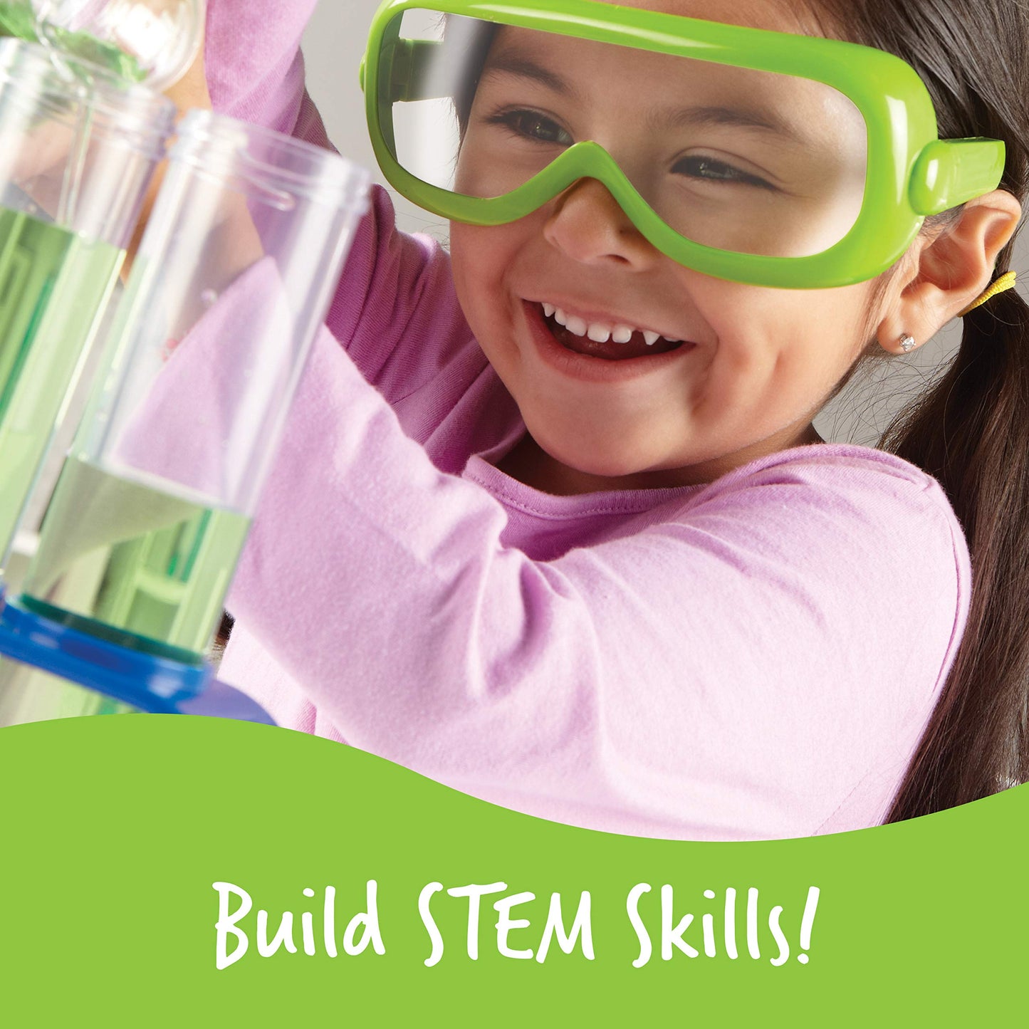Learning Resources Primary Science Lab Set - 12 Pieces, Multi Color, STEM Toys for Kids 3+, Plastic, Model LER2784
