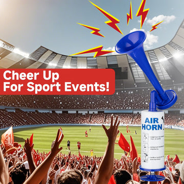 Banhao Handheld Air Horn Aluminum Loud Noisemakers Safety Horns For Boats Sports Events Hand Held Air Pump Trumpet Loud Party No