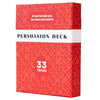 BestSelf Co. Persuasion Deck - 33 Skill Cards for Mastering Persuasion Tricks, Red