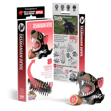 Eugy Tasmanian Devil 3D Puzzle, 36 Piece Eco-Friendly Educational Toy Puzzles For Boys, Girls & Kids Ages 6+