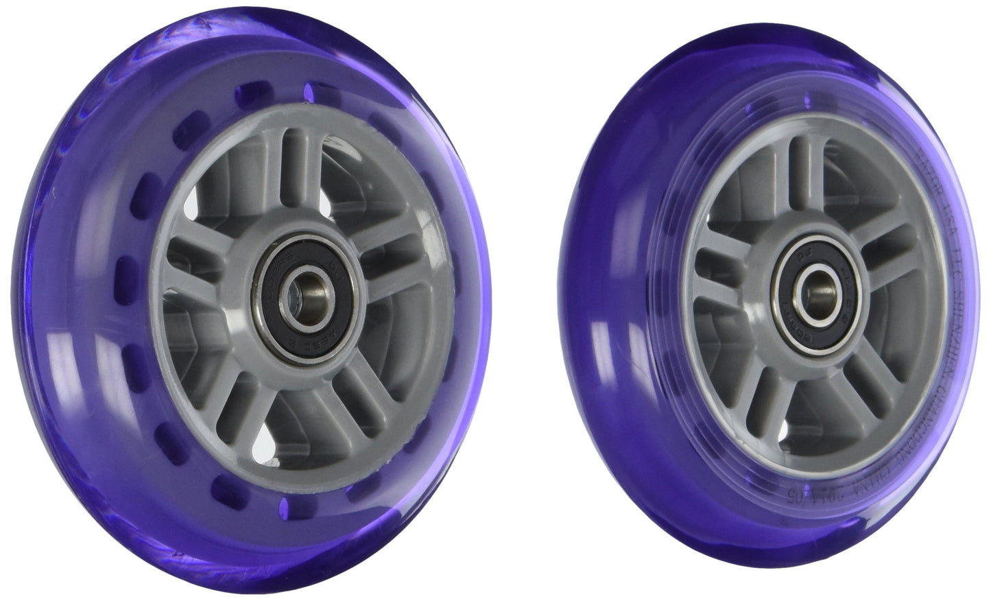 Razor Pu A Scooter Series Wheels With Bearings - Set Of 2 - Purple
