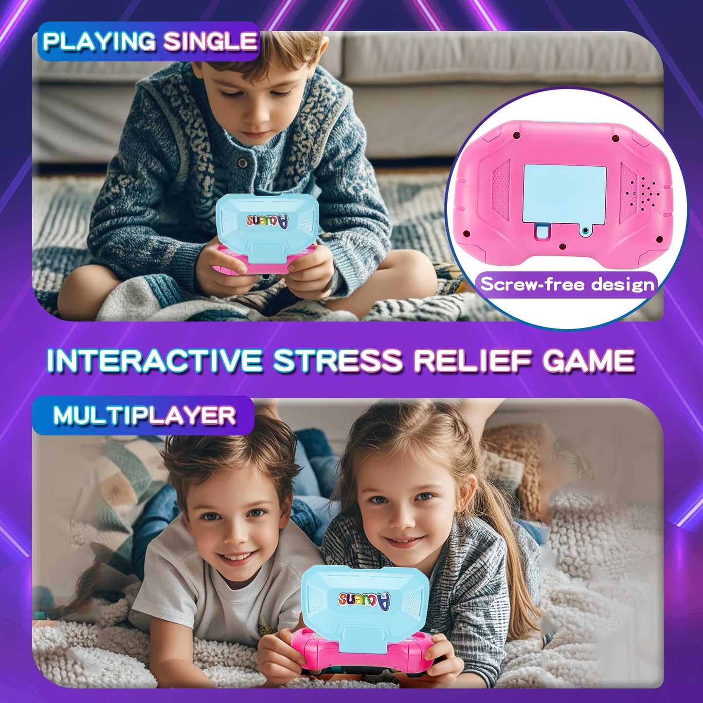 Acvens Handheld Dance Game,4 Mode,999 Level,Sensory Toys,Fast Puzzle Game,Adhd,Pop Fidget Toys For Kids Age 6-12,Birthday Gifts