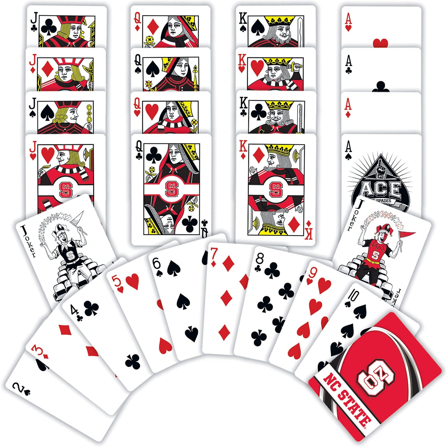 North Carolina State Wolfpack Playing Cards Logo