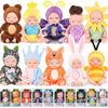 Hanaive 10 Pcs 4 Inch Mini Baby Dolls Lifelike Realistic Baby Dolls Tiny Babies With Animal Clothes Cute Baby Doll Gifts Set For