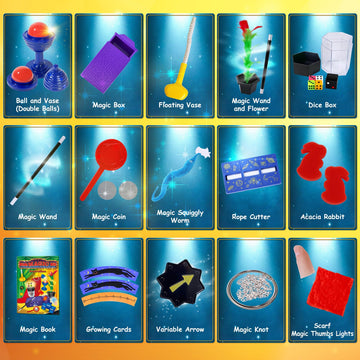 Heyzeibo Magic Tricks Kit - Fun Magic Set with Instructions for Kids Ages 6-12 | Perfect Christmas & Birthday Gift