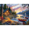 Jigsaw Puzzle for mature-themeds 500 Pieces - 500 Piece Puzzle with Scenic Cabin Interlocking mature-themed Puzzles Letter Clues 1:1 Poster Home Decor Gift | 20.5 x 15 in
