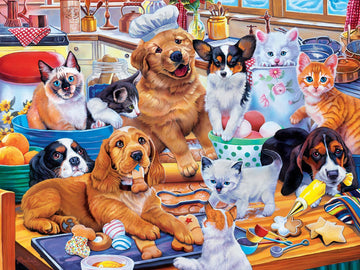 Baby Fanatics MasterPieces 300 Piece EZ Grip Jigsaw Puzzle - Baking Cookoff - 18x24