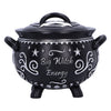 Nemesis Now Big Witch Energy Cauldron Box 15.4Cm, Resin, Black, Halloween Giftware Collection, Halloween Witch'S Cauldron Box, Witchcraft Giftware, Storage Box, Cast In The Finest Resin, Hand-Painted