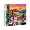 Colorful Succulent Desert Puzzles for Adults 1000 Pieces, Nature Plant Cactus Jigsaw Puzzles, Bird Art Fantasy Puzzles
