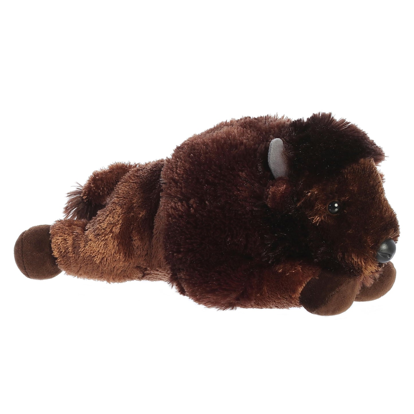Aurora® Adorable Flopsie™ Bison Stuffed Animal - Playful Ease - Timeless Companions - Brown 12 Inches