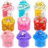 9 Pack Slime Kit with 3Jelly Cube Crunchy Slime and 3 Cloud Slime and 3 Butter Slime Clear Crunchy Slime Kit Toy for Girls & Boys Soft Non-Sticky Clear Slime Party Favor for Kids Birthday Favor