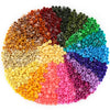 Feleph Custom 1000Pcs Multicolored Round Plates 1X1 Building Blocks Moc Colors Transparent Pieces Bricks Dots Bulk Studs Accessories Kit Compatible With Major Brand