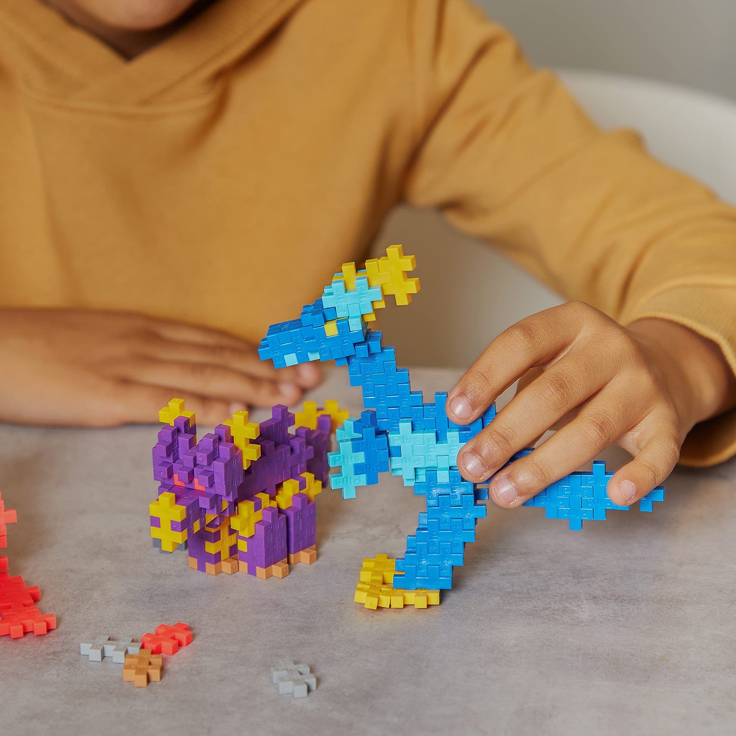 Plus-Plus: Learn To Build - Dinosaurs - 400 Piece Set - 2D & 3D Dino Construction Building Stem Toy, Interlocking Mini Puzzle Blocks, Kids Ages 5+