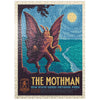 MyPuzzle.com 500 Piece Jigsaw Puzzle - Legends of The National Parks, Colorful Cardboard, New River Gorge's Mothman Vintage Poster