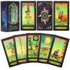 Smoostart 78 Tarot Cards With Guidebook, Holographic Tarot Cards Deck Future Telling Game With Colorful Box