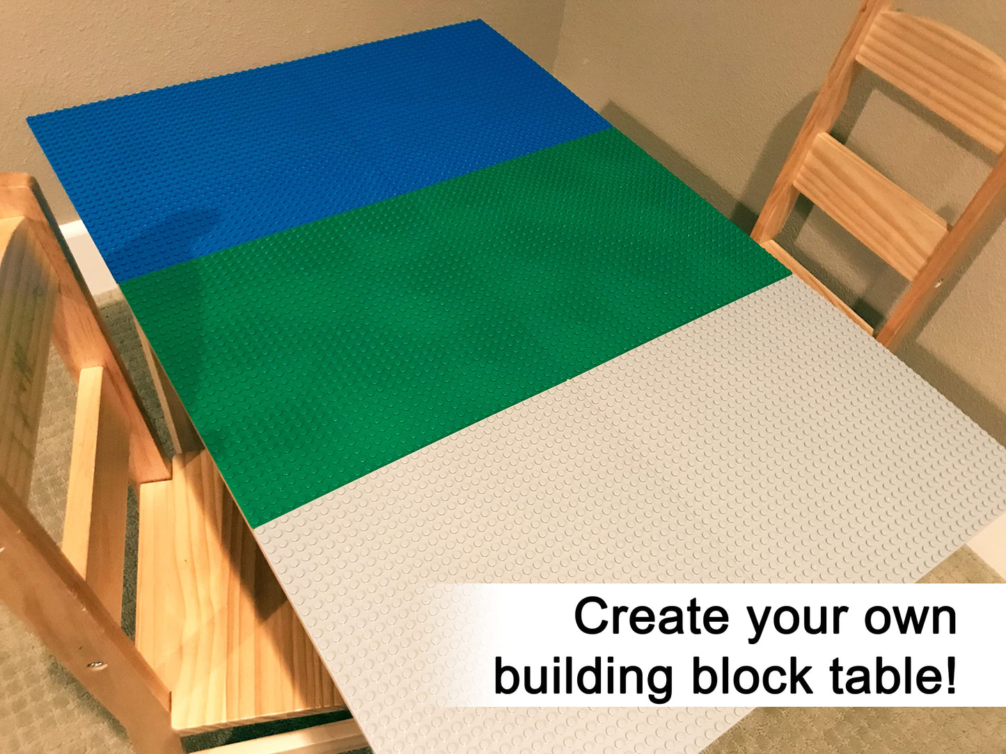Apostrophe Games Building Blocks Base Plates Compatible With All Major Brands – 2 Pack, 10-1/16' X 10-1/16' Inches Baseplate For Building Bricks – Durable And Sturdy Baseplates (2X Green)
