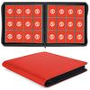 SMYV 12 Pocket Trading Card Binder enhanced PU Cover Card Binder for 720 Cards Ringless Side Loading Card Collection Album Folders for MTG TCG Game Cards & Sports Cards (Red)