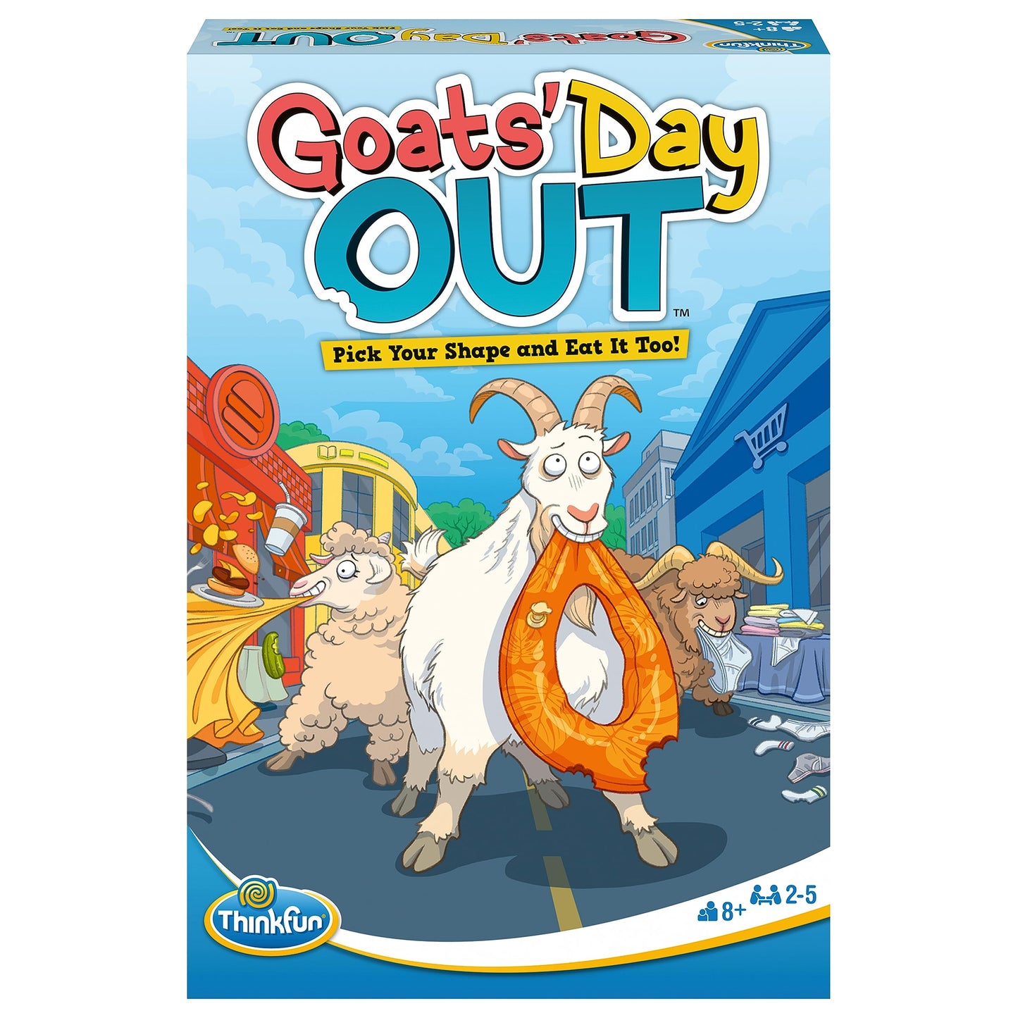 Thinkfun Goats' Day Out: A Hilarious Addictive Chaotic Goat Themed Board Game