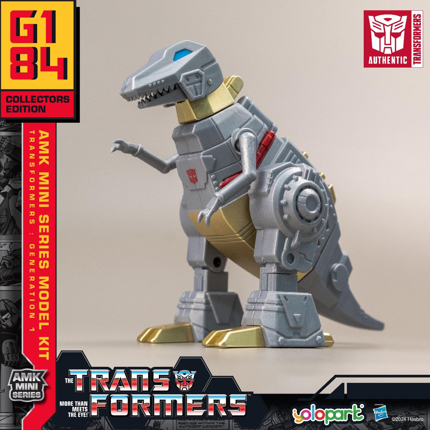 Yolopark Transformers Toys 6-Pack G1 Action Figures,Highly Articulated Optimus Prime,Bumblebee,Megatron,Soundwave,Grimlock,Stars