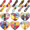 Ceiba Tree 30Pack Valentines Day Cards With Finger Skateboards For Kids Classroom Exchange Happy Valentines Day Party Favors
