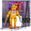 Jazwares Five Nights at Freddys Withered Chica Office Set - 5-Inch Articulated Figure with Jumpscare Feature, Glow-in-The-Dark E