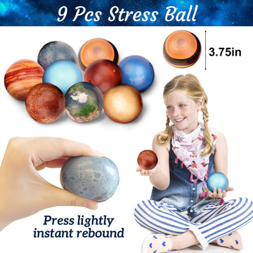 Bluegogo Space Party Favors Set - 151 Pcs Includes Stress Balls, Bracelets, Tattoos, Keychains - Perfect for Kids' Space Birthday Parties