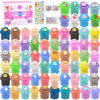 Butter Slime Kit 68 Pack, Non-Sticky And Super Soft Sludge With Cake Sticker, Perfect For Girls Party Favors, Birthday Gifts, Di