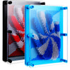 Jenaai 2 Pack Large 3D Pin Art Toy 8 x 6 Inch Plastic Pin Art Board Sensory Toy Intellectual Fun Impression Toy for Boys Girls mature-themed Creative Fidgets Christmas Birthday Gifts (Red and Blue Windmill)