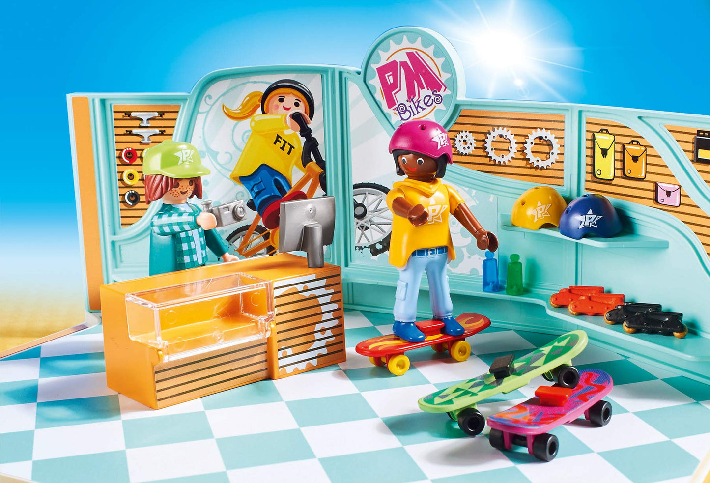 Playmobil Bike & Skate Shop, Multicolor