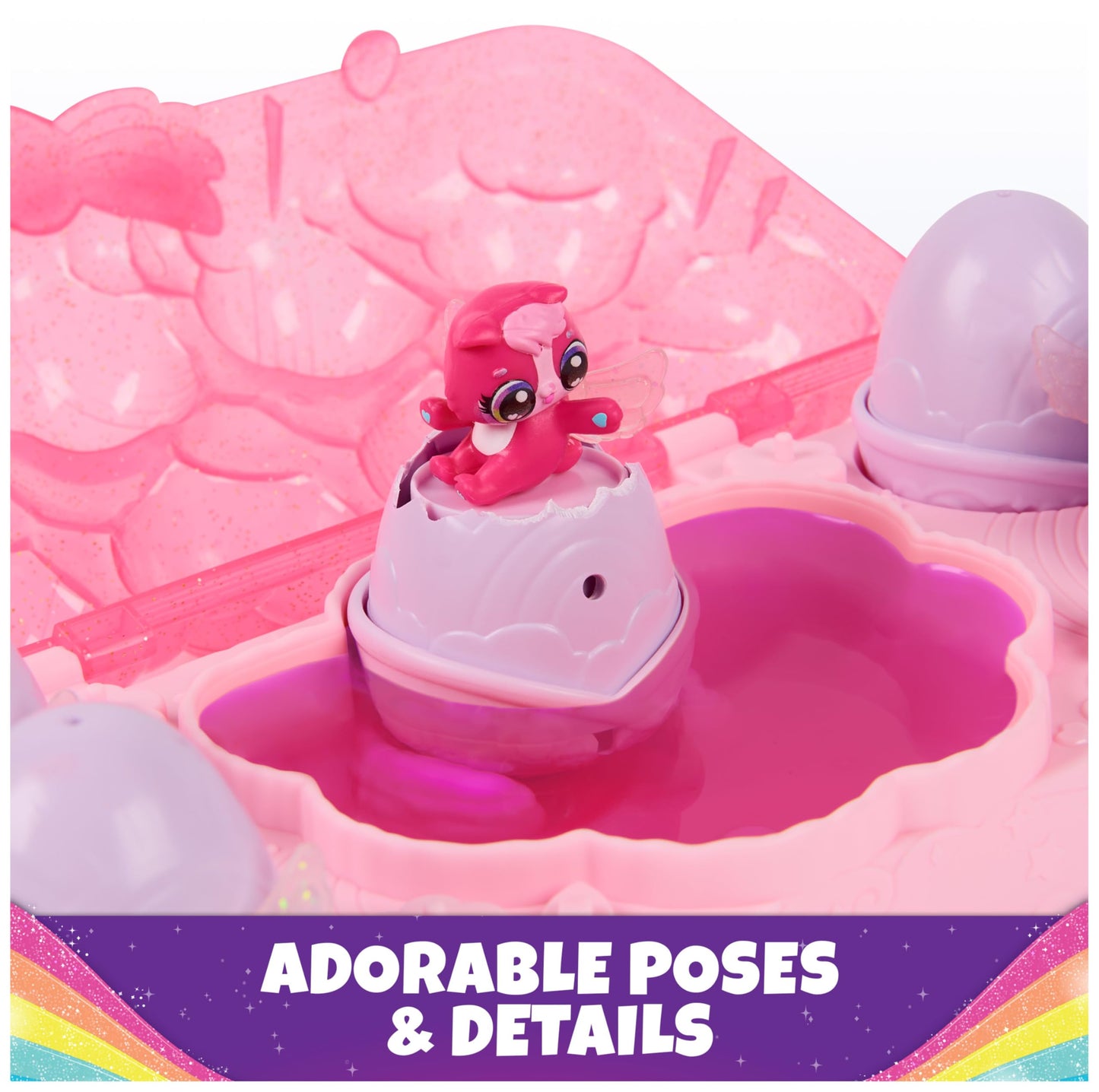 Hatchimals Alive, Rainbow Splash Egg Carton With 5 Mini Figures In Color Reveal Eggs & 10 Accessories, Kids Toys For Ages 3 And Up