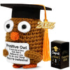 2025 Graduation Gifts, Positive Owl with Cap, Emotional Support Crochet, Cute College & High School Grad Gift for Her Him Friend