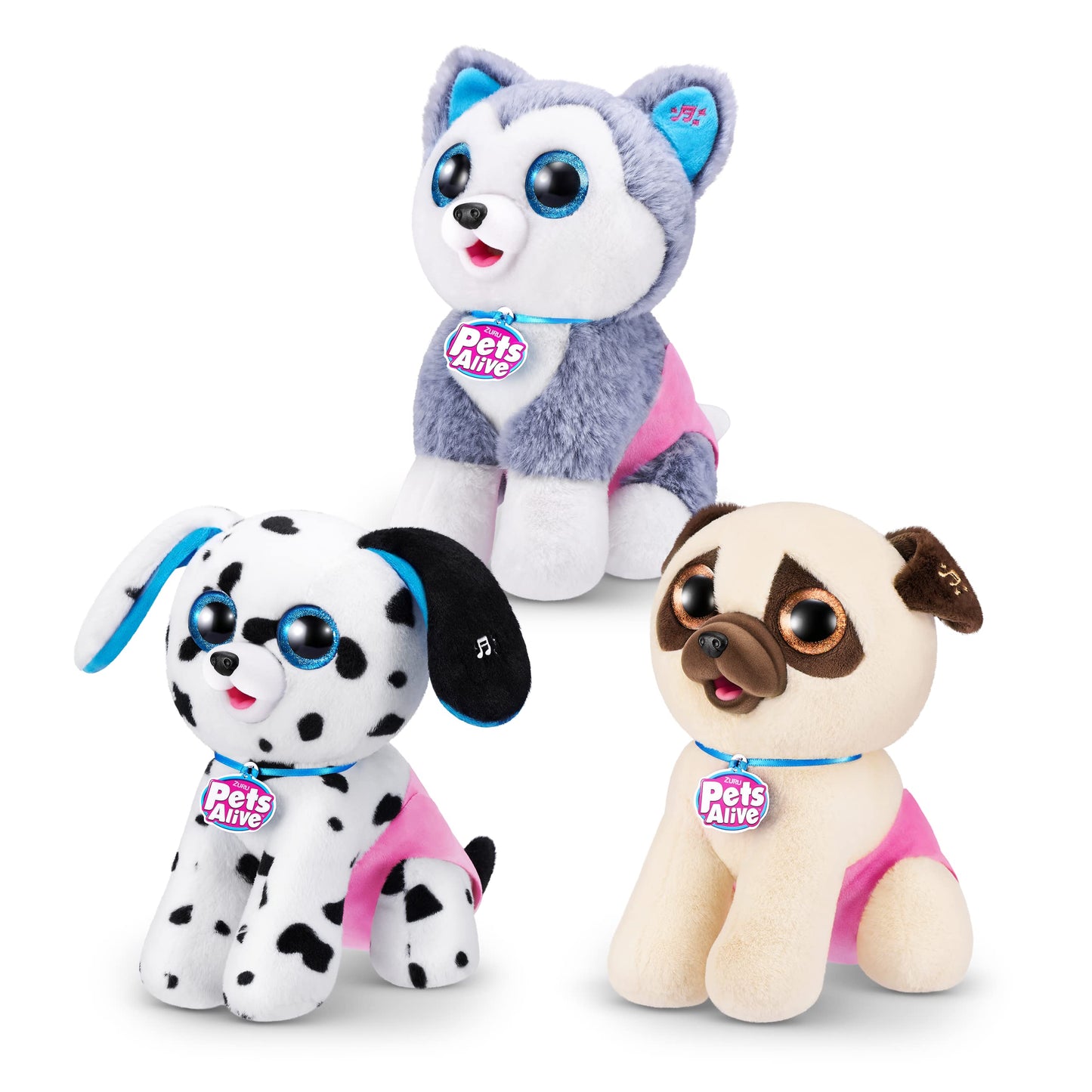 Pets Alive Pooping Puppies (Dalmatian) By Zuru Surprise Puppy Plush, Ultra Soft Plushies, Interactive Toy Pets, Electronic Pet Puppy For Girls And Children