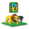 Microbricks - Lion from Deluxebase. Easy to Use 3D Mini Bricks Puzzle Toy and Construction Set, Great Building Block Educational