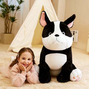 IKASA Giant French Bulldog Plush Toy - 25 Jumbo Soft Stuffed Animal, Cute & Fluffy, Perfect Gift for Kids and Dog Lovers