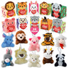 Atfunshop Valentines Day Gifts Box For Kids With Animal Plush Toys 30 Pack Valentines Mini Keychains And Gift Card In Bulk Excha