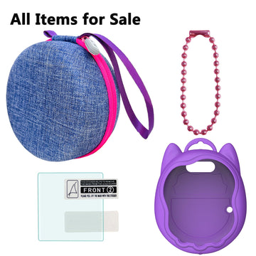 Xegimor Silicone Cover And Carrying Case For Tamagotchi Uni Interactive Virtual Pet, Screen Protector For Tamagotchi Uni Watch D