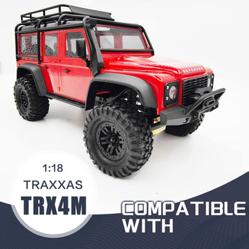 HOPLEX Stainless Steel Drive Shaft with Black Coating Front Rear Center Driveshafts for 1/18th TRX4M Defender Bronco RC Crawler