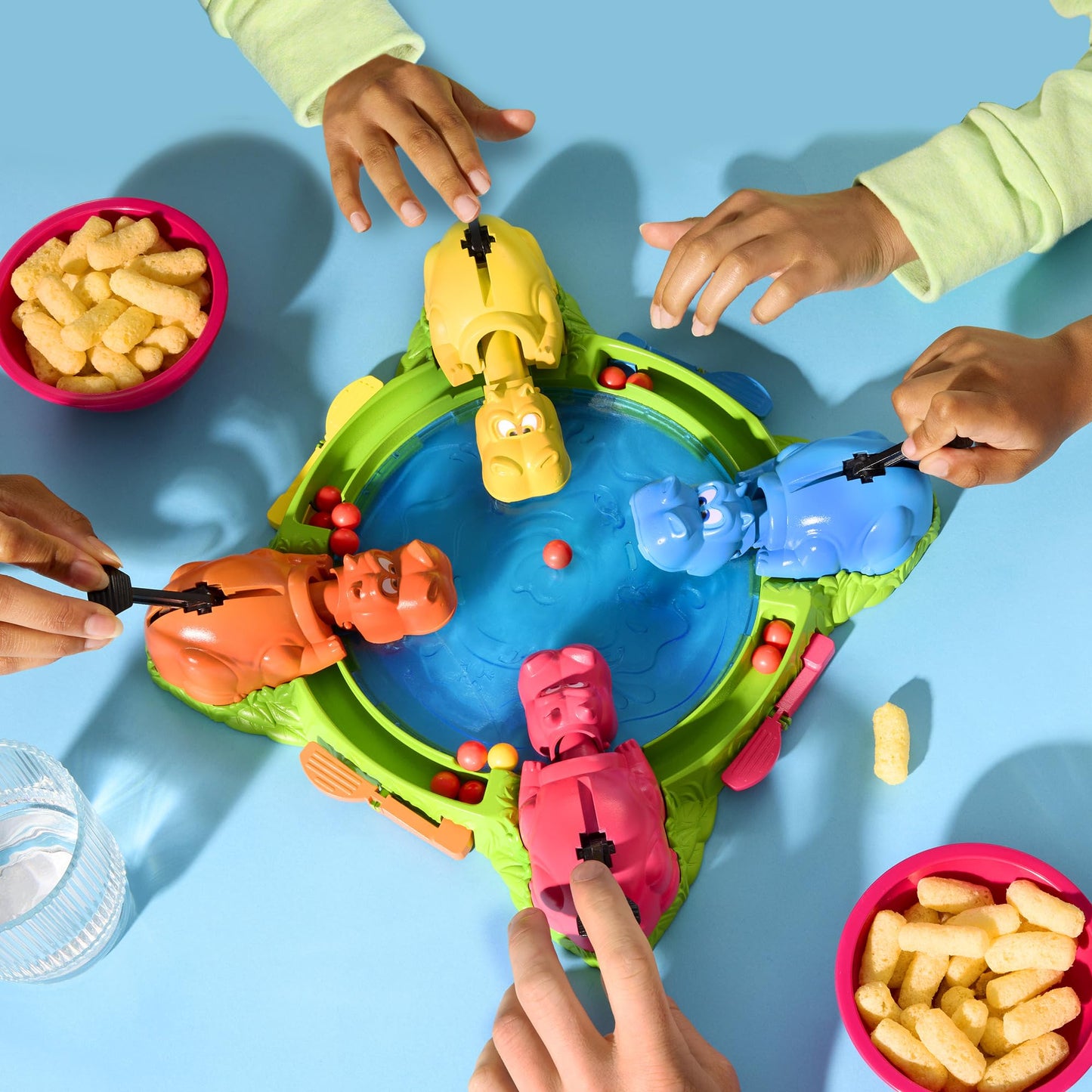 Hungry Hungry Hippos Game For Preschoolers | Instant Marble Relaunch, Easy Set-Up & Storage| Ages 4 And Up | 2 To 4 Players | Kids Games