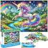 100 Piece Puzzles Raibow Unicorn Puzzle for Kids Ages 4-8 8-10, 100 Piece Jigsaw Puzzle for Adults Children Learning Educational