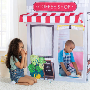 Martha Stewart Kids' Cafe And Coffee Shop Play Tent - Indoor Playhouse For Children For Pretend Play