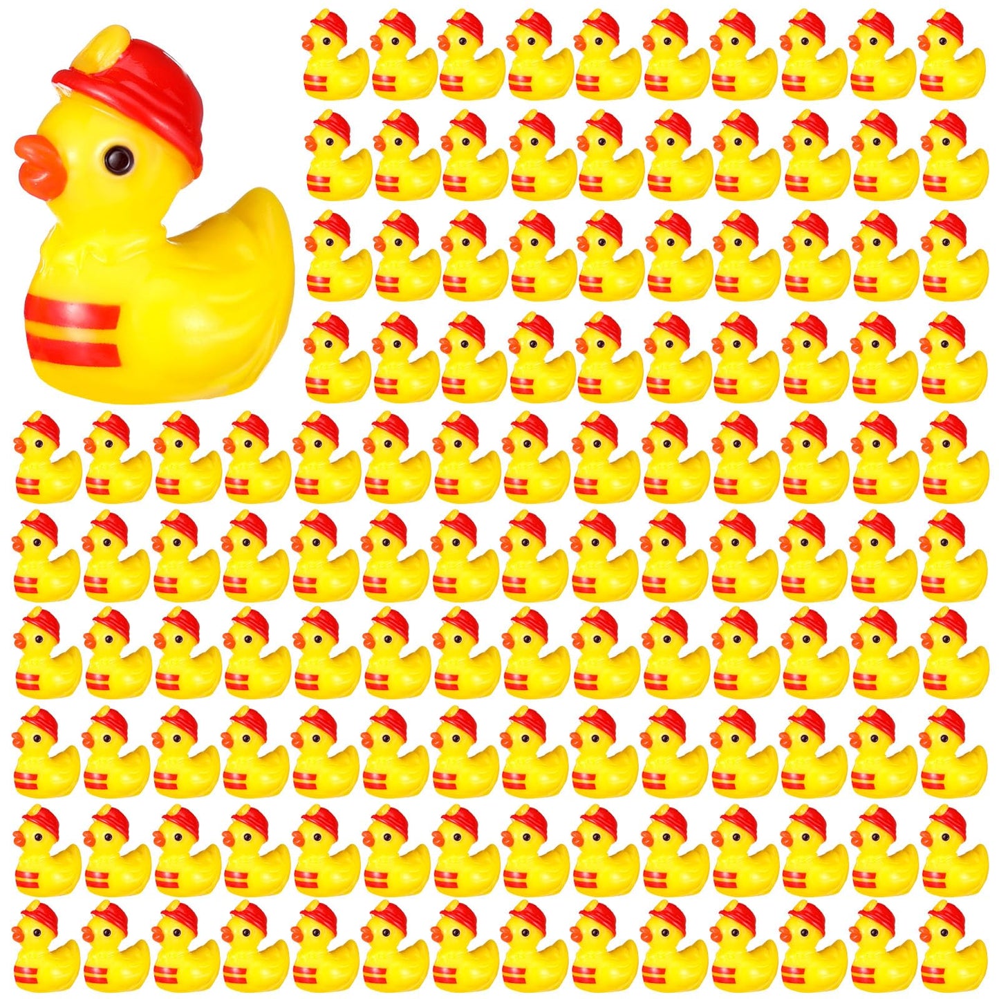 VioraWhite 100 Pcs Themed Ducks Mini Resin Ducks Figures Tiny Resin Figures Party Favors Party Decorations for Crafts Making DIY