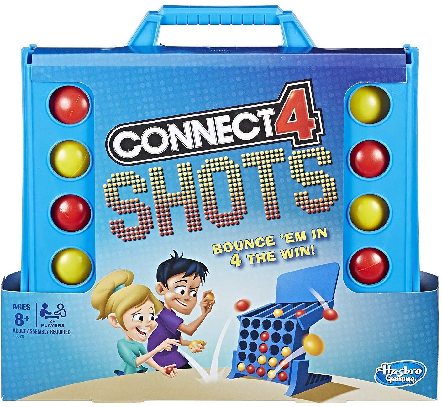 Hasbro Gaming Connect 4 Shots Board Game Activity For Kids Ages 8+, Active Games For Kids, Family Games For 2 Players, Kids Game