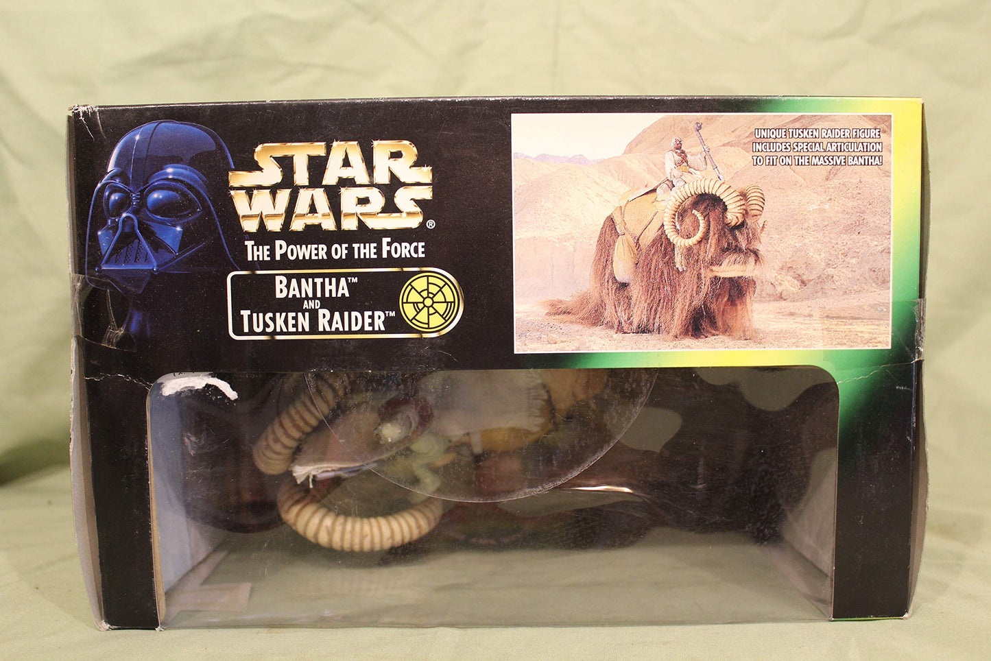 STAR WARS Bantha & Tusken Raider Action Figure - Medium Size, Brown/Beige, Plastic, Model FBA_1022GY0N19W