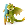 Top Collection Rex The Green Dragon - Mini Collectible Fantasy Figurine (The Aspiring Writer)