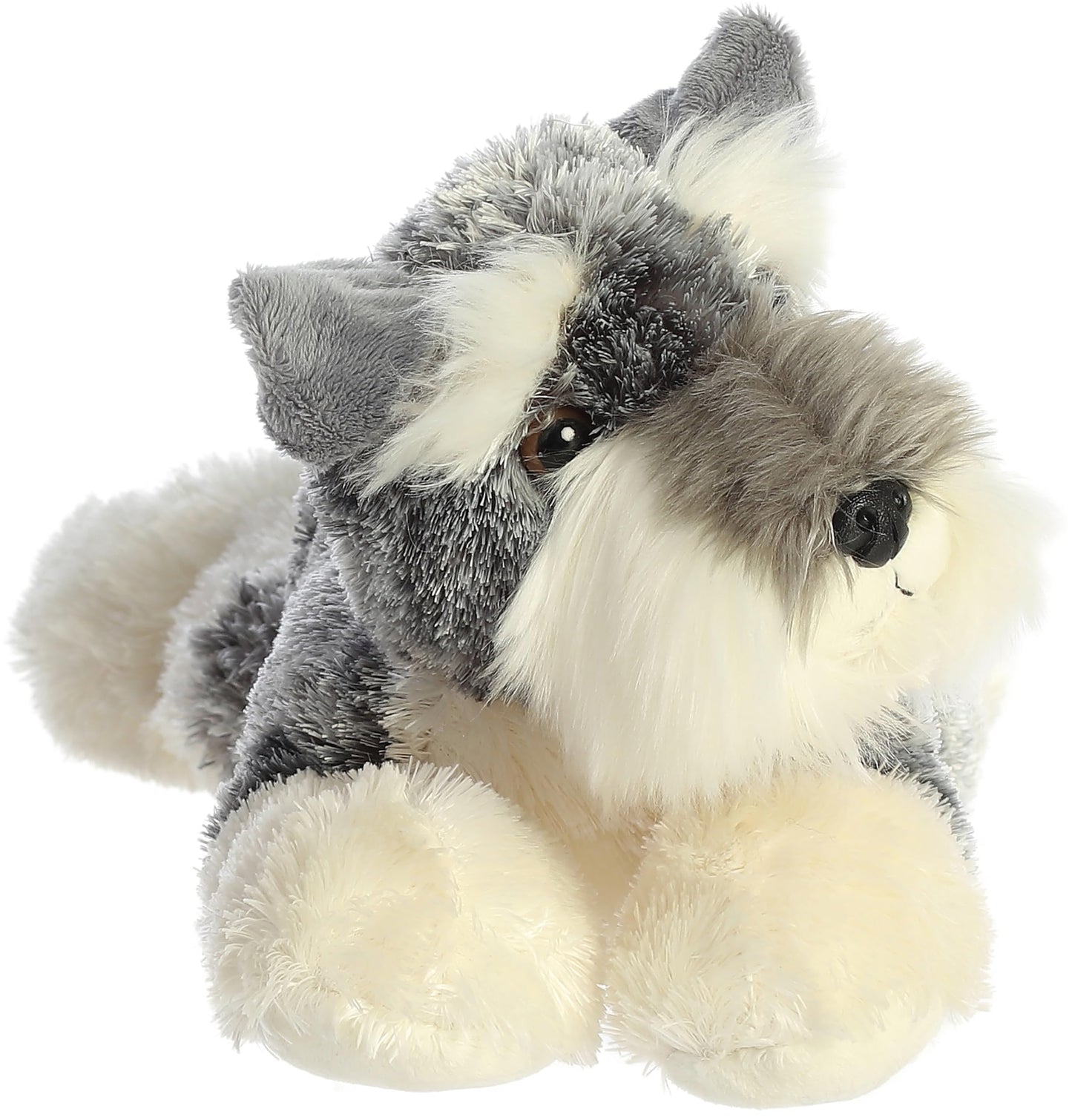 Aurora® Ludwig™ 12" Stuffed Animal - Gray Polyester Flopsie™ - Adorable Timeless Companion