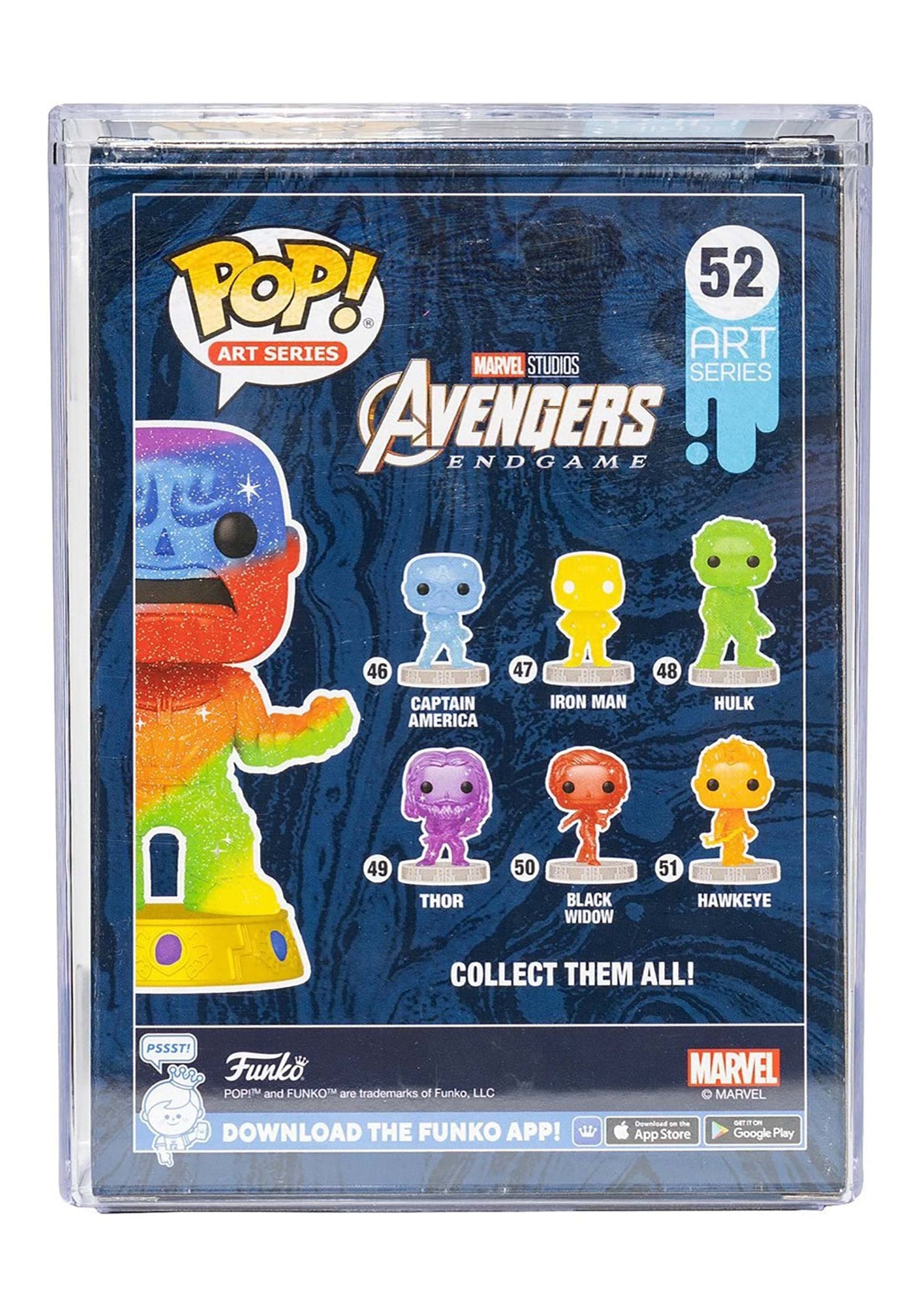 Funko Marvel Infinity Saga Thanos Art Series Pop! Vinyl Figure with enhanced Pop! Protector Entertainment Earth limited availability