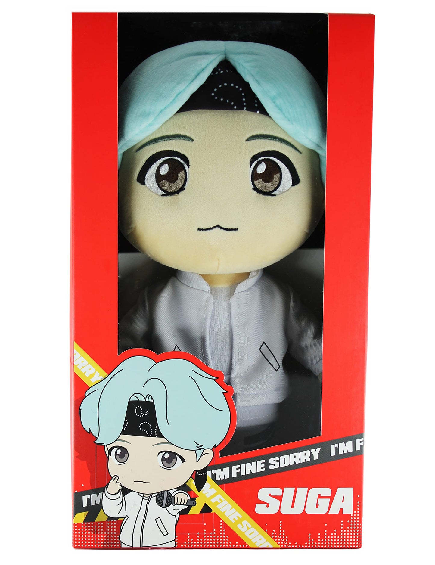 Tinytan Bts Mic Drop 11.8' Plush Doll Suga - Official Licensed Bts Merchandise - Bts Plushies, Bts Merch, Kpop Merch, Bts Kpop (Suga)