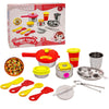 FunBlast Kitchen Set for Kids Stainless Steel & Plastic Kitchen Set Toys, Cooking Kitchen Set for Kids, Role Play Toys for Gir