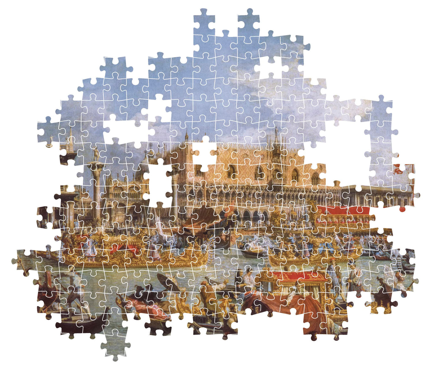 Clementoni - Museum Collection-Canaletto, Return Of Bucentaur At The Molo On Ascension Day-1000 Adult Pieces, Art, Puzzle Paintings, Famous Paintings, Made In Italy, Multicoloured, 39764